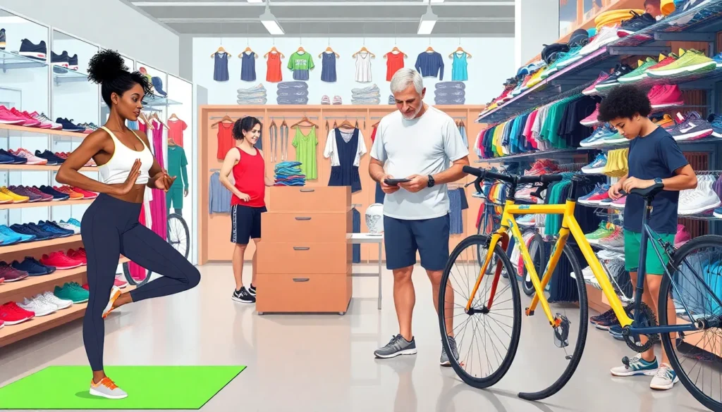 sports gear stores new york